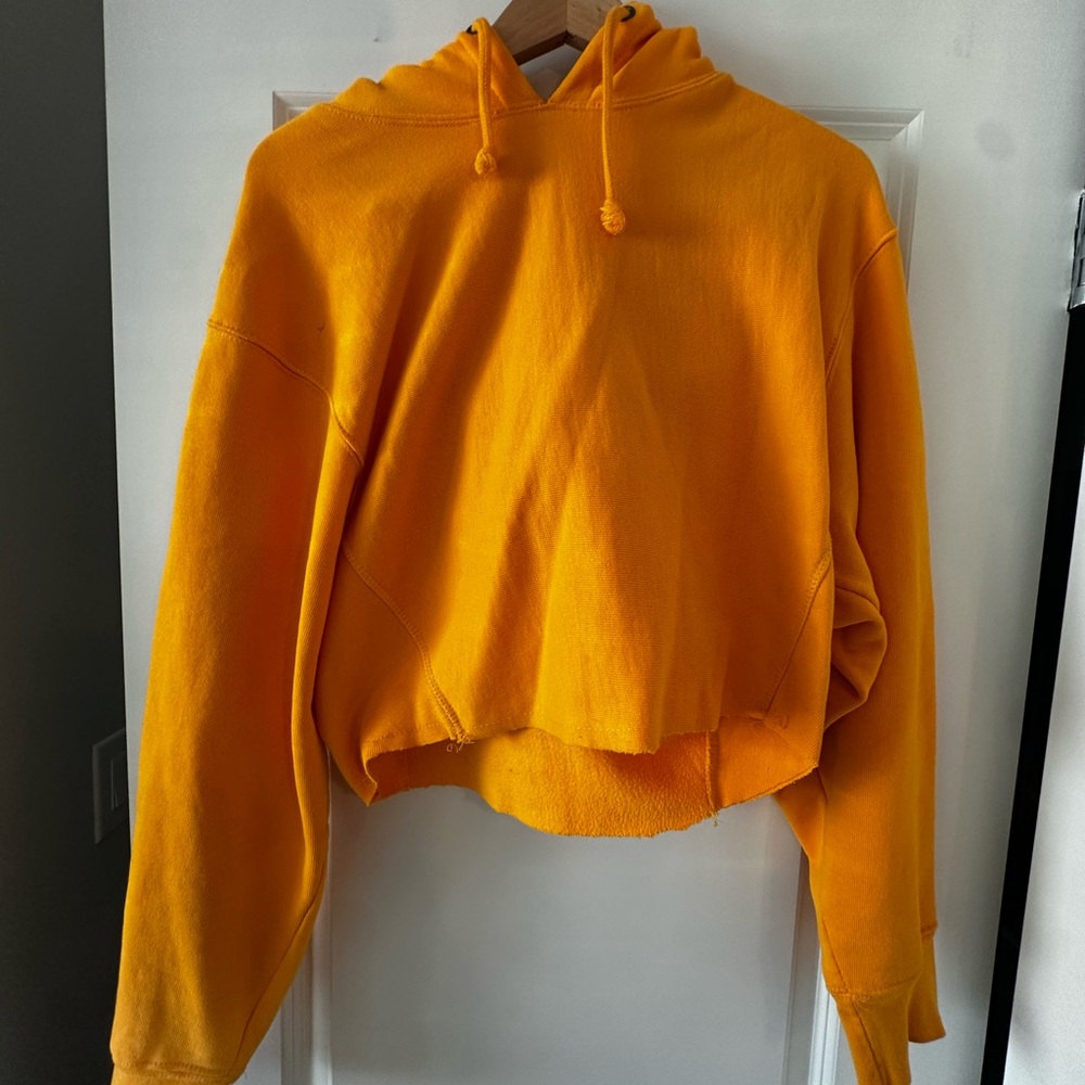 Women's Crooks and Castles Deep Yellow cropped Sweater